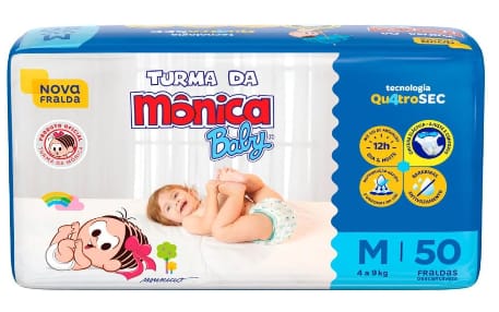 Fralda Turma da Mônica M