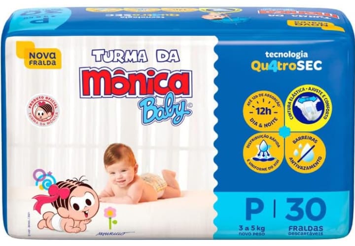 Fralda Turma da Mônica P